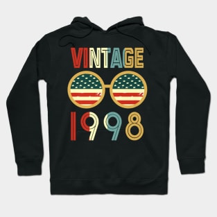 Vintage 1998 20th Birthday Perfect Gift Retro Hoodie